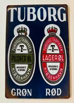 Metalen reclamebod Tuborg, Ophalen of Verzenden, Nieuw, Reclamebord, Plaat of Schild
