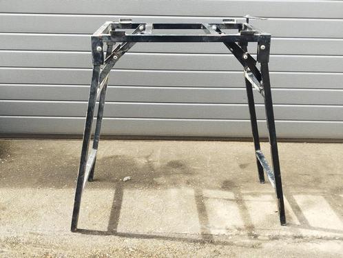 2 machine statieven 39 x 48.5 - 50 x 63 cm - werkhoogte 80cm, Doe-het-zelf en Bouw, Gereedschap | Boormachines, Gebruikt, Boormachine