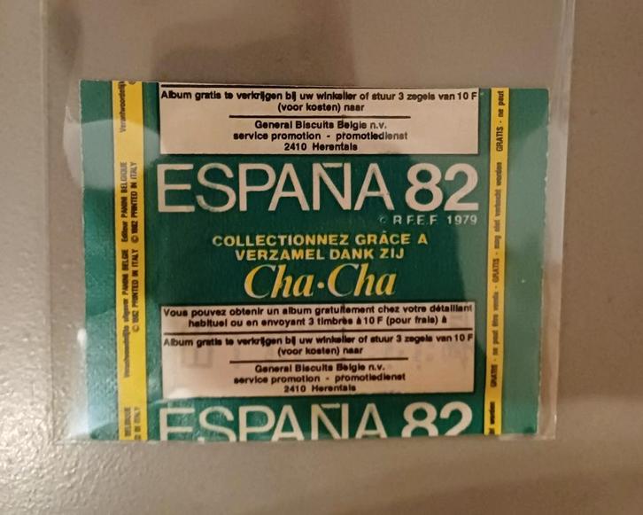 Panini packet Espana 82 Ultrarare CHA-CHA version, Collections, Autocollants, Enlèvement ou Envoi