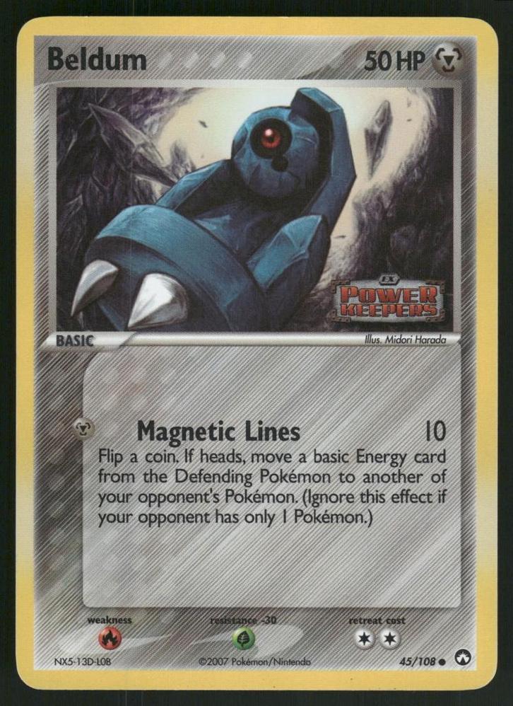 Beldum 45/108 - Power Keepers (Reverse Holo) (NM), Hobby en Vrije tijd, Verzamelkaartspellen | Pokémon, Gebruikt, Verzenden