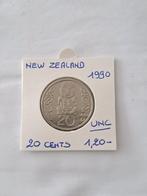 New zealand 20 cents 1990 UNC, Timbres & Monnaies, Monnaies | Océanie, Enlèvement ou Envoi