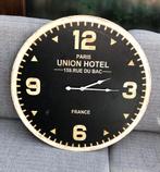 Grande horloge salon Deco design noir beige, Analogique, Neuf, Horloge murale
