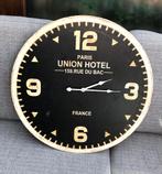 Grande horloge salon Deco design noir beige, Neuf, Analogique, Horloge murale