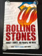 Poster Rolling Stones 40 years 1962 - 2002, Utilisé, Enlèvement ou Envoi