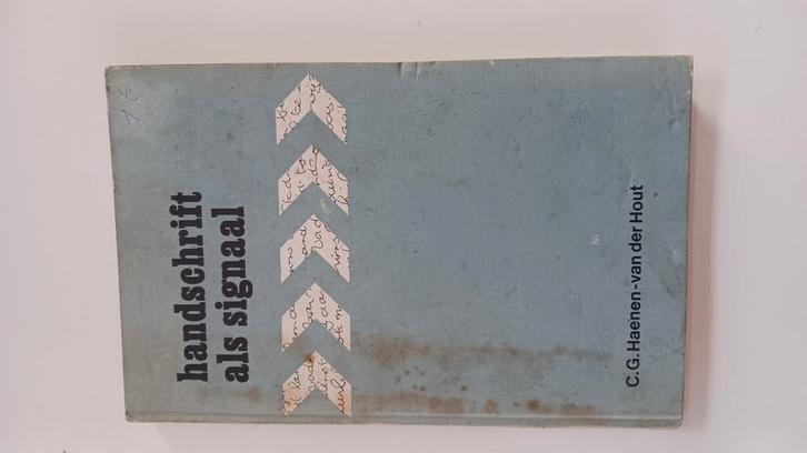 HANDSCHRIFT ALS SIGNAAL, HANDBOEK VOOR SCHRIFTONTLEDING, Boeken, Wetenschap, Zo goed als nieuw, Ophalen