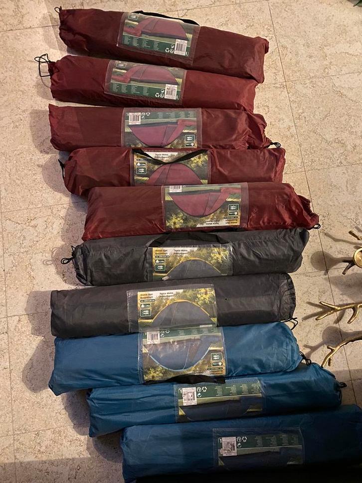 Koppeltenten 10x tenten campeer tent camperen, Caravans en Kamperen, Tenten, Zo goed als nieuw, Ophalen of Verzenden