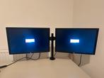 2x HP z24inch IPS Dispalys met bureau beugel, Computers en Software, Ophalen, Gebruikt, IPS