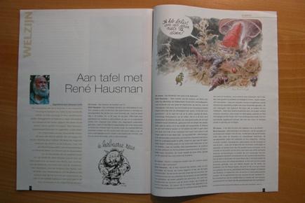 René Hausman - Aan tafel (De Leeuw Magazine 2004) * NIEUW, Boeken, Stripverhalen, Nieuw, Eén stripboek, Ophalen of Verzenden