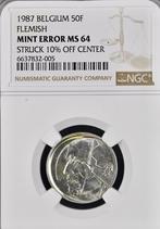 Belgium 50 Francs 1987 Vlaams Mint Error, Verzenden, Overig, Losse munt