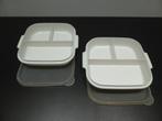 Brooddoos, lunchbox (2 stuks), Huis en Inrichting, Keuken | Tupperware, Ophalen of Verzenden, Zo goed als nieuw, Wit, Bus of Trommel