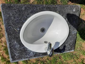 Handwasbak, Enlèvement, Utilisé, Pierre, Lavabo