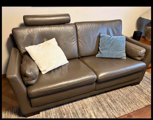 Leather Recliner Chair (Adjustable) + 2-Seater Sofa – Excell, Huis en Inrichting, Zetels | Zetels, Zo goed als nieuw, Ophalen