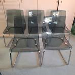 Ikea Tobias stoelen, Vijf, Zes of meer stoelen, Grijs, Metaal, Gebruikt