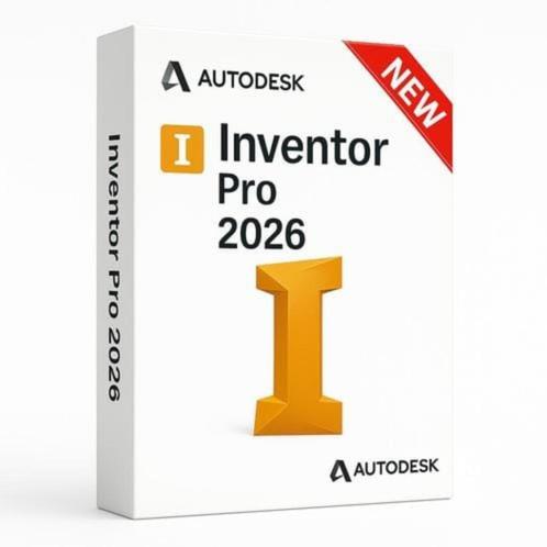 Autodesk Inventor Pro 3 ans 2026, 3 appareils, Computers en Software, Office-software, Nieuw, Android, iOS, ChromeOS, MacOS, Windows