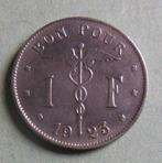 1923 Bon pour UN Franc FR Albert 1er, Timbres & Monnaies, Enlèvement ou Envoi, Monnaie en vrac, Métal