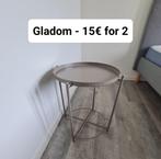 Nachtkastje - Nieuw - 2 stuks - Nachtkastje, Ophalen, Minder dan 45 cm, Metaal of Aluminium, Nieuw