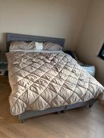 Boxspring 160 x 200 – zeer goede staat – gratis af te halen, Maison & Meubles, Chambre à coucher | Lits boxsprings, Gris, Enlèvement