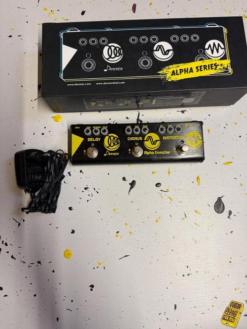 Donner Multi Effector for Guitar Alpha Cruncher 3 Effects., Muziek en Instrumenten, Effecten, Zo goed als nieuw, Chorus, Delay of Echo