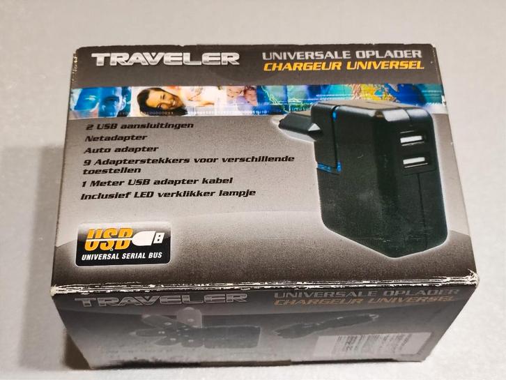 Chargeur USB (de voyage) universel Traveler, Télécoms, Téléphonie mobile | Chargeurs pour téléphone, Comme neuf, Autres marques