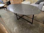 Ovale tafel met keramiek blad 220x120x77H, Ophalen, Nieuw, Ovaal