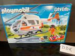 Hélicoptère de premiers secours Playmobil - Grand modèle, Enlèvement ou Envoi, Comme neuf, Ensemble complet