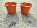 Bloempotten   diameter 22.50 cm  2 stuks voor, Moins de 25 cm, Rond, Synthétique, Enlèvement