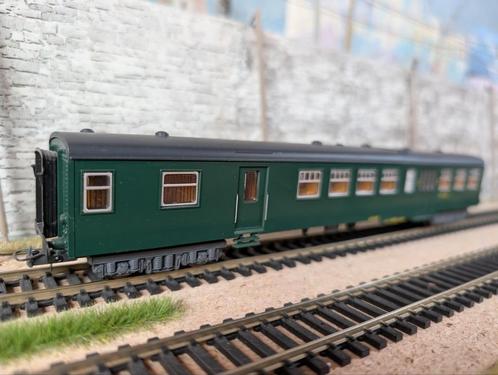 NMBS SNCB Lima 309358 M2 B8D Groen Bagage, Hobby en Vrije tijd, Modeltreinen | H0, Zo goed als nieuw, Wagon, Gelijkstroom, Lima