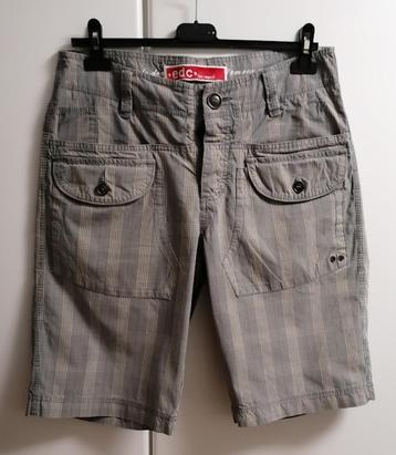 Lichtkaki geruite bermuda van EDC by Esprit, 29 beschikbaar voor biedingen