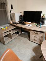 Groot hoekbureau te koop, Massief hour., Huis en Inrichting, Bureaus, Ophalen, Zo goed als nieuw, Bureau