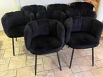 8 stoelen, 1 jaar oud., Huis en Inrichting, Stoelen, Ophalen, Zwart, Zo goed als nieuw, Stof