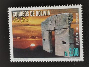 Bolivie 1997 - La Paz - préhistoire - Mégalithe de Sun Gate