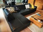 Zetel 3-zit met lounge, Ophalen, Gebruikt, 300 cm of meer, Leer