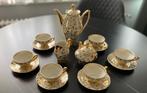 Vintage Bavaria theeservies met gouddecor, Antiek en Kunst, Ophalen