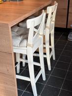2 mooie barstoelen rosentorp ikea met kussens - doe een bod, Huis en Inrichting, Ophalen, Zo goed als nieuw