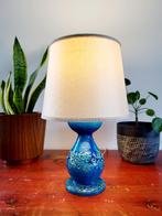 Lampe de table en céramique bleue Rimini, Aldo Londi pour Bi, Enlèvement ou Envoi