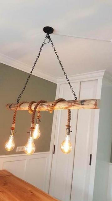Boomstam-touw lamp beschikbaar voor biedingen