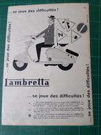 Lambretta - publicité papier - 1957, Enlèvement ou Envoi, Utilisé, Autres types