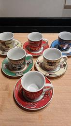Ristretto koffietasjes 6 st, als nieuw, kleurrijk decoratief, Enlèvement