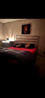 Bed + matras + lattenbodem, Huis en Inrichting, Slaapkamer | Bedden, Ophalen, Tweepersoons, Zo goed als nieuw, 200 cm