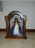 Madonna in houten stulp, Antiek en Kunst, Ophalen