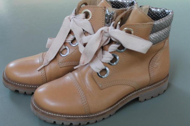 Weinig gedr Zadig & Voltaire Joe boots camel mt 40, Kleding | Dames, Schoenen, Zo goed als nieuw, Lage of Enkellaarzen, Beige