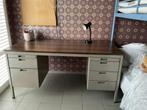 Vintage metalen bureau, Ophalen, Gebruikt, Bureau