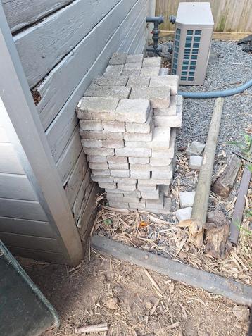 Betonklinkers 4 formaten +- 3m², Tuin en Terras, Tegels en Klinkers, Ophalen, Gebruikt