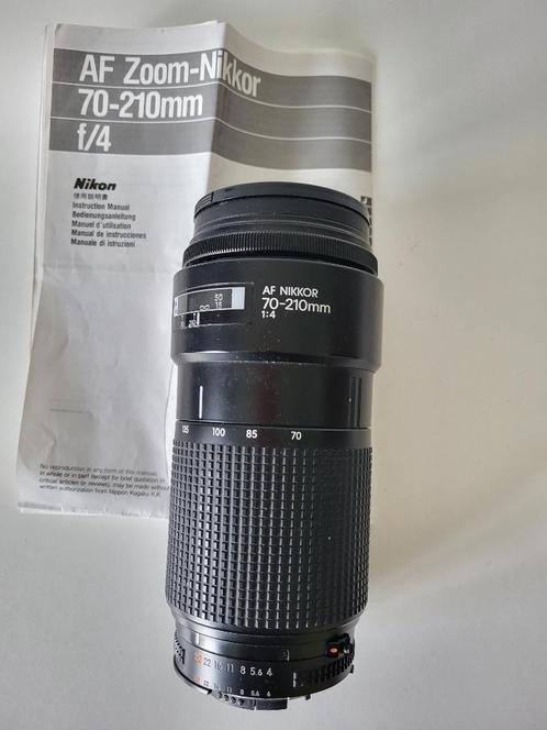 Objectif Nikon AF Nikkor 70 210 mm f 4 avec filtre b+w 62, TV, Hi-fi & Vidéo, Photo | Lentilles & Objectifs, Utilisé, Téléobjectif