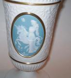 Vase the lady and the unicorn, Maison & Meubles, Utilisé, Blanc, Poterie ou Porcelaine