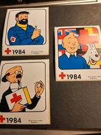3 stickers kuifje rode kruis, Verzamelen, Ophalen of Verzenden, Zo goed als nieuw