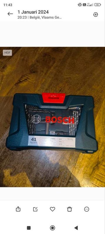 41-delige gereedschapskoffer van Bosch