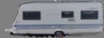 Caravan Hobby 540, Caravans en Kamperen, Caravans, Vast bed, Rondzit, Hobby, 95 kg