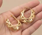 Elegante met elkaar verweven 14-karaats vergulde oorringen, Handtassen en Accessoires, Oorbellen, Hangers, Verzenden, Nieuw, Goud
