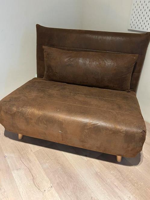 ️ Te koop: NIO zetelbed van Maisons du Monde – kleur cognac, Huis en Inrichting, Slaapkamer | Slaapbanken, Zo goed als nieuw, Ophalen